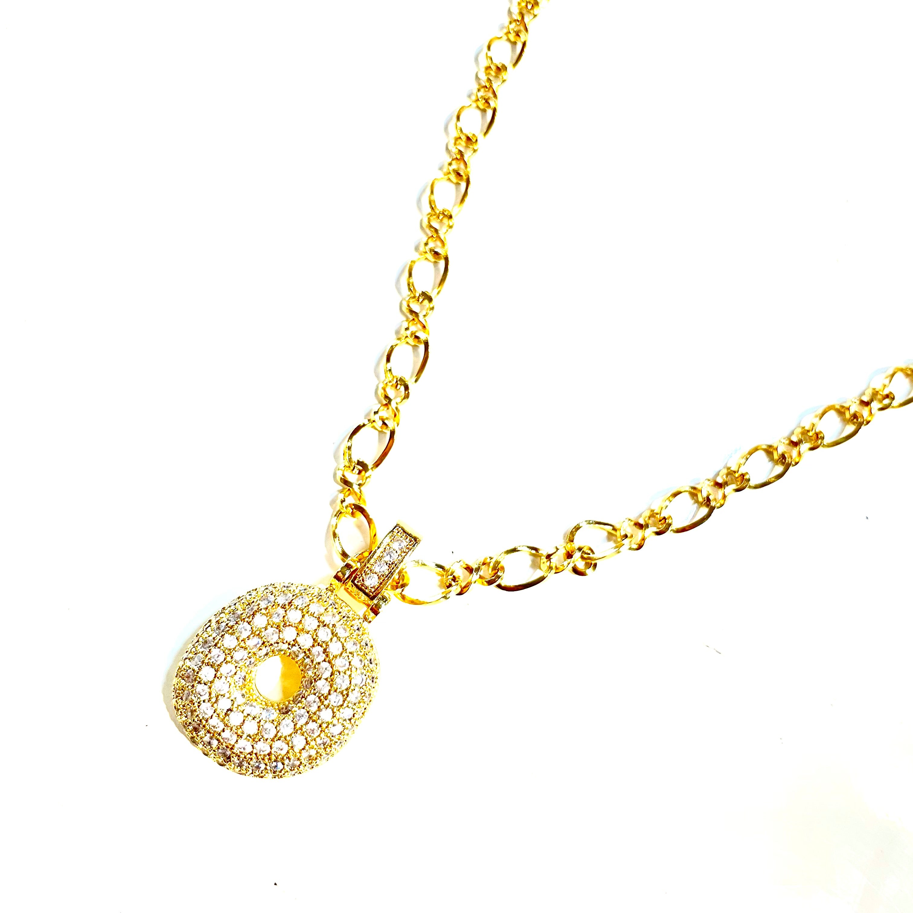 Initial Impression Necklace Necklaces Cerese D, Inc. Gold O