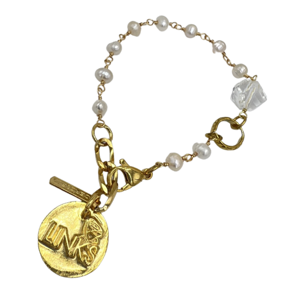 Links Madrid Pearl Bracelet LINKS Bracelets Cerese D, Inc. Gold