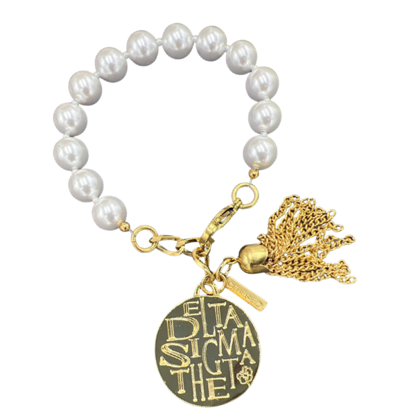 Delta Classic Pearl 10 Bracelet DELTA Bracelets Cerese D Jewelry Gold Funky