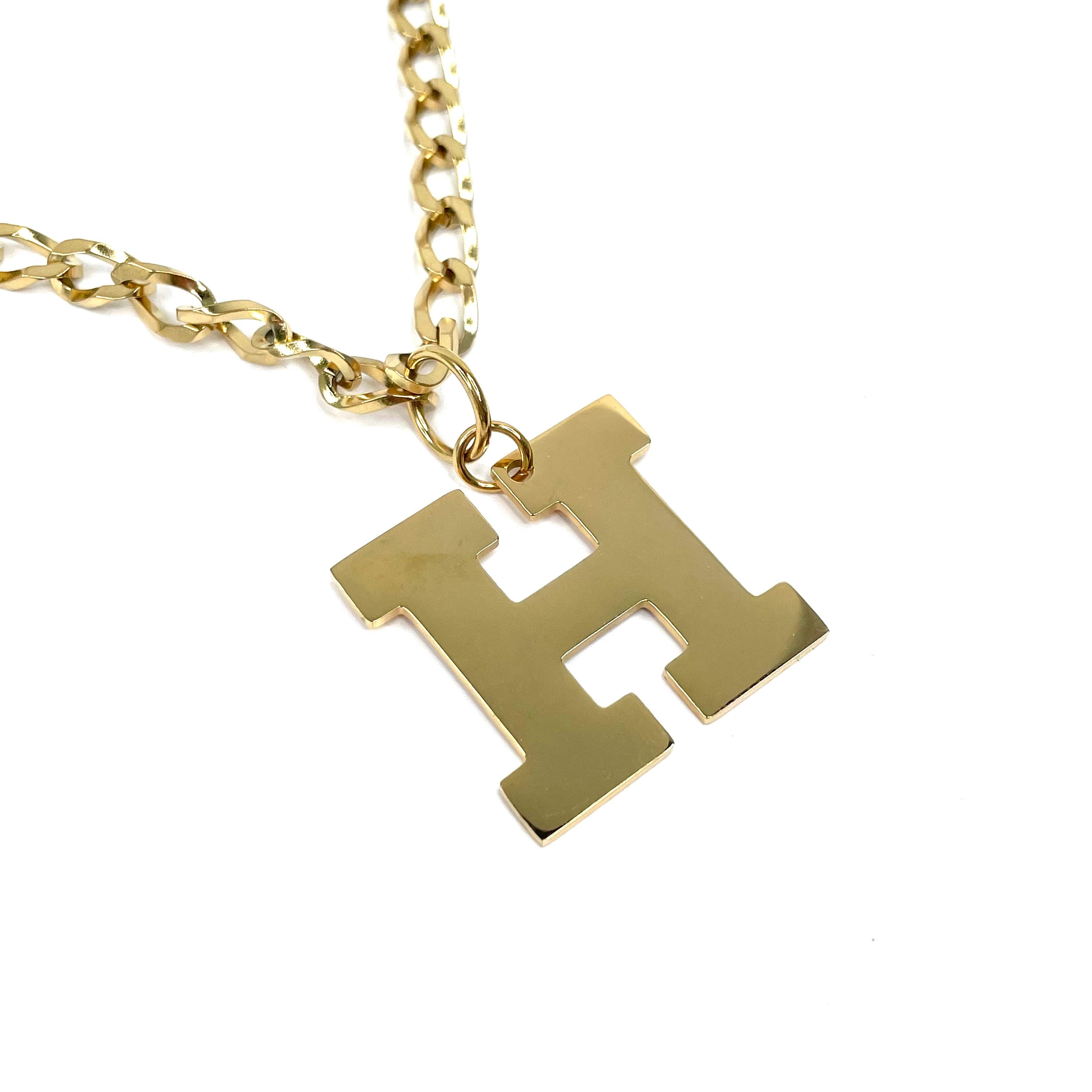 Lettering Legend Necklace Necklaces Cerese D, Inc. Gold H
