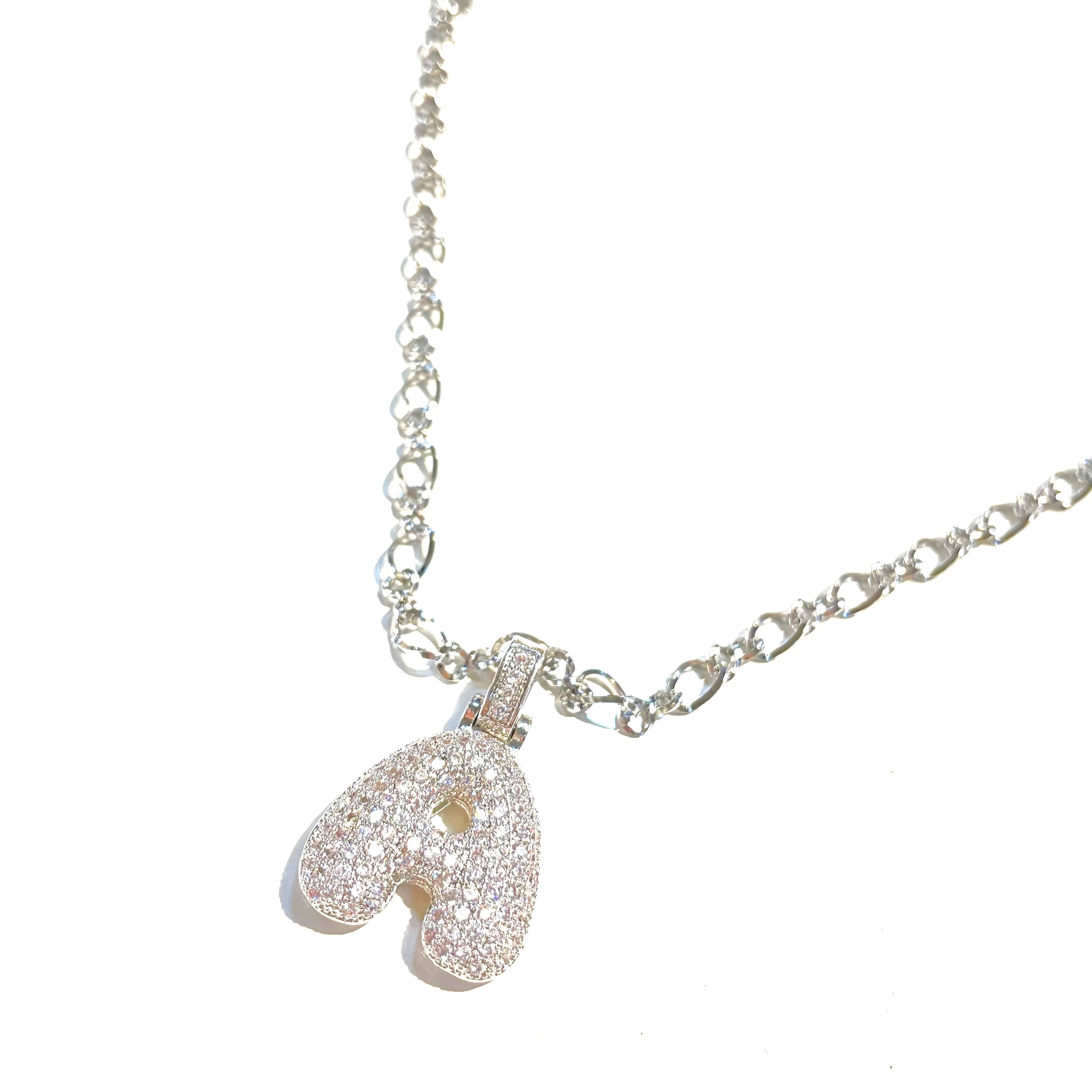 Initial Impression Necklace Necklaces Cerese D, Inc. Silver A