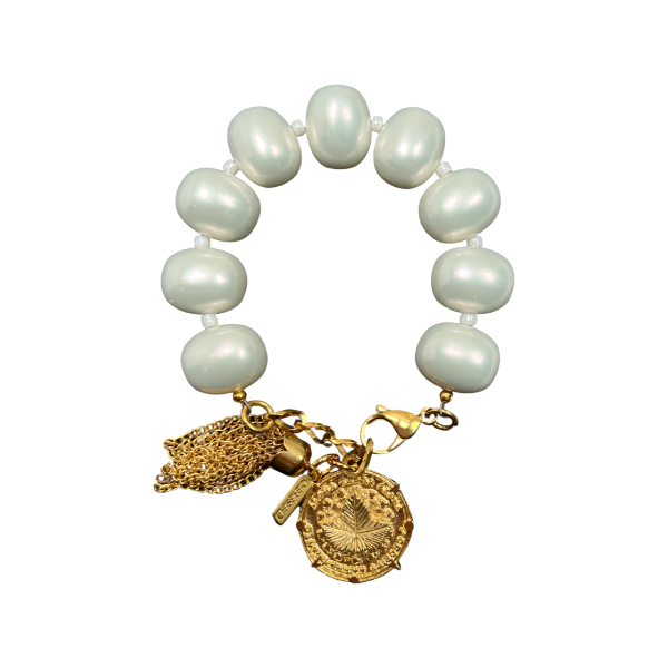 AKA Classic Pearl Bracelet AKA Bracelets Cerese D Jewelry Gold Ivy Trust