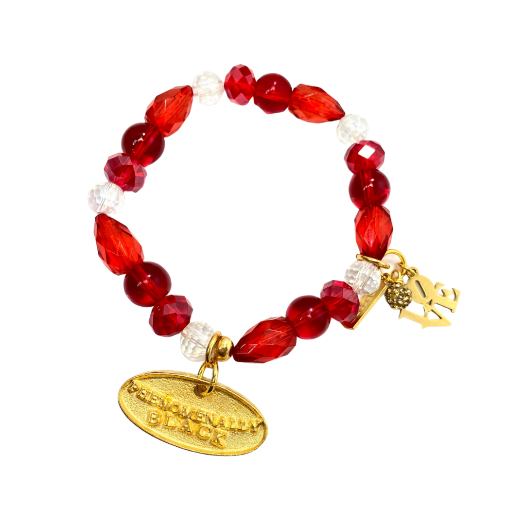 Crimson Shine Bracelet Black Excellence Cerese D, Inc. Gold