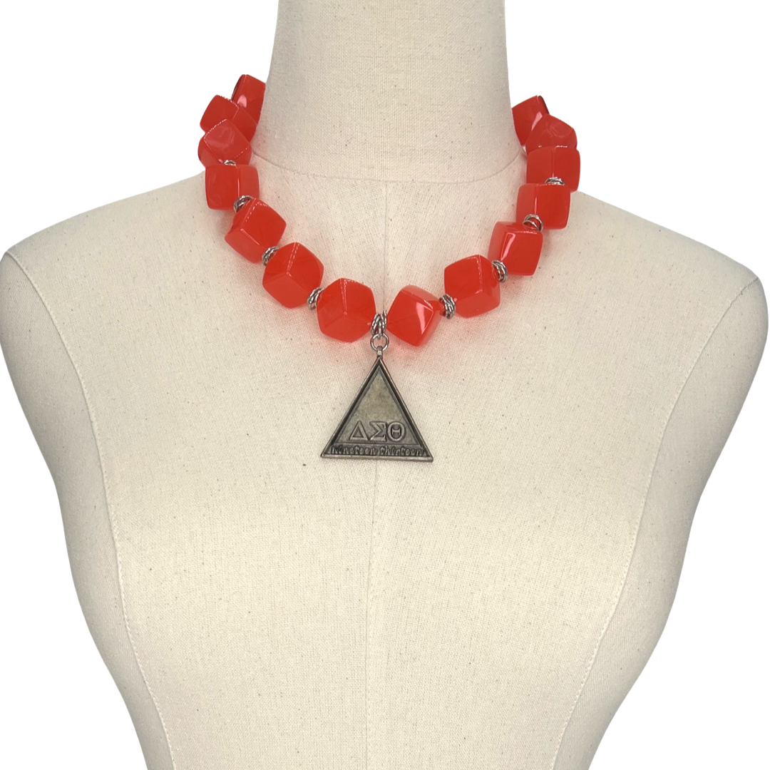 Delta Neon Necklace Delta Necklace Cerese D, Inc. Silver
