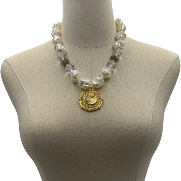 AKA Pillow Necklace AKA Necklaces Cerese D, Inc. Gold