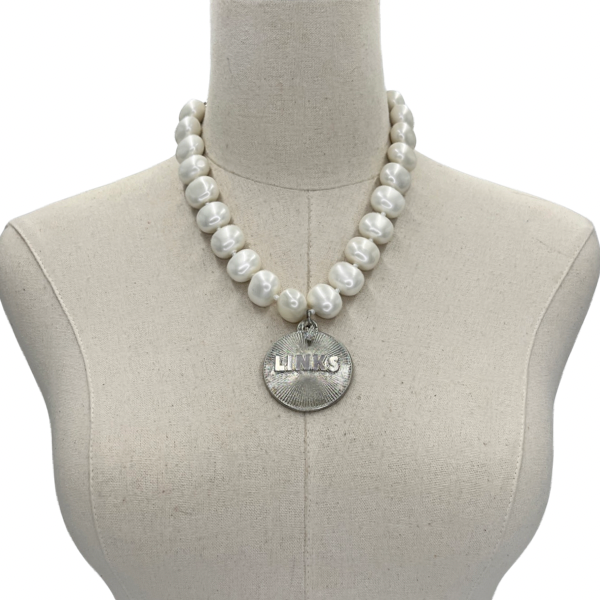Links Classic Pearl Single Necklace LINKS Necklaces Cerese D Silver Radiant
