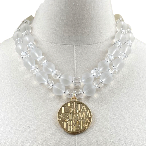 Delta Fortitude Clear DELTA Necklaces Cerese D Jewelry Option A Necklace Gold