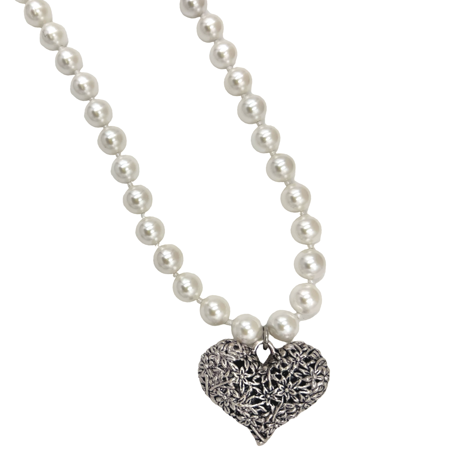 Puffy Cupid Heart Necklace