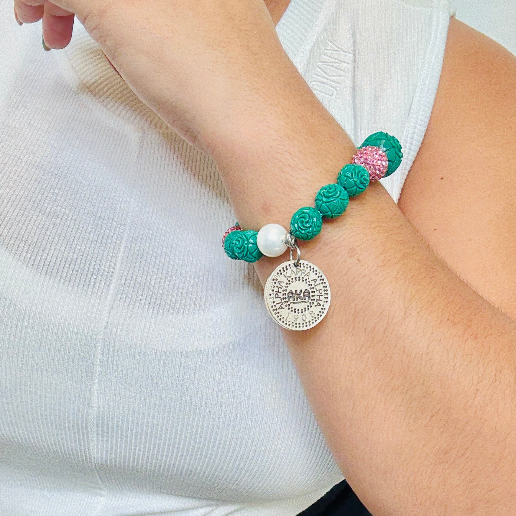 AKA Carved Lime Bracelet