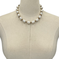 White Cassen Lilly Necklace Necklaces Cerese D, Inc.   