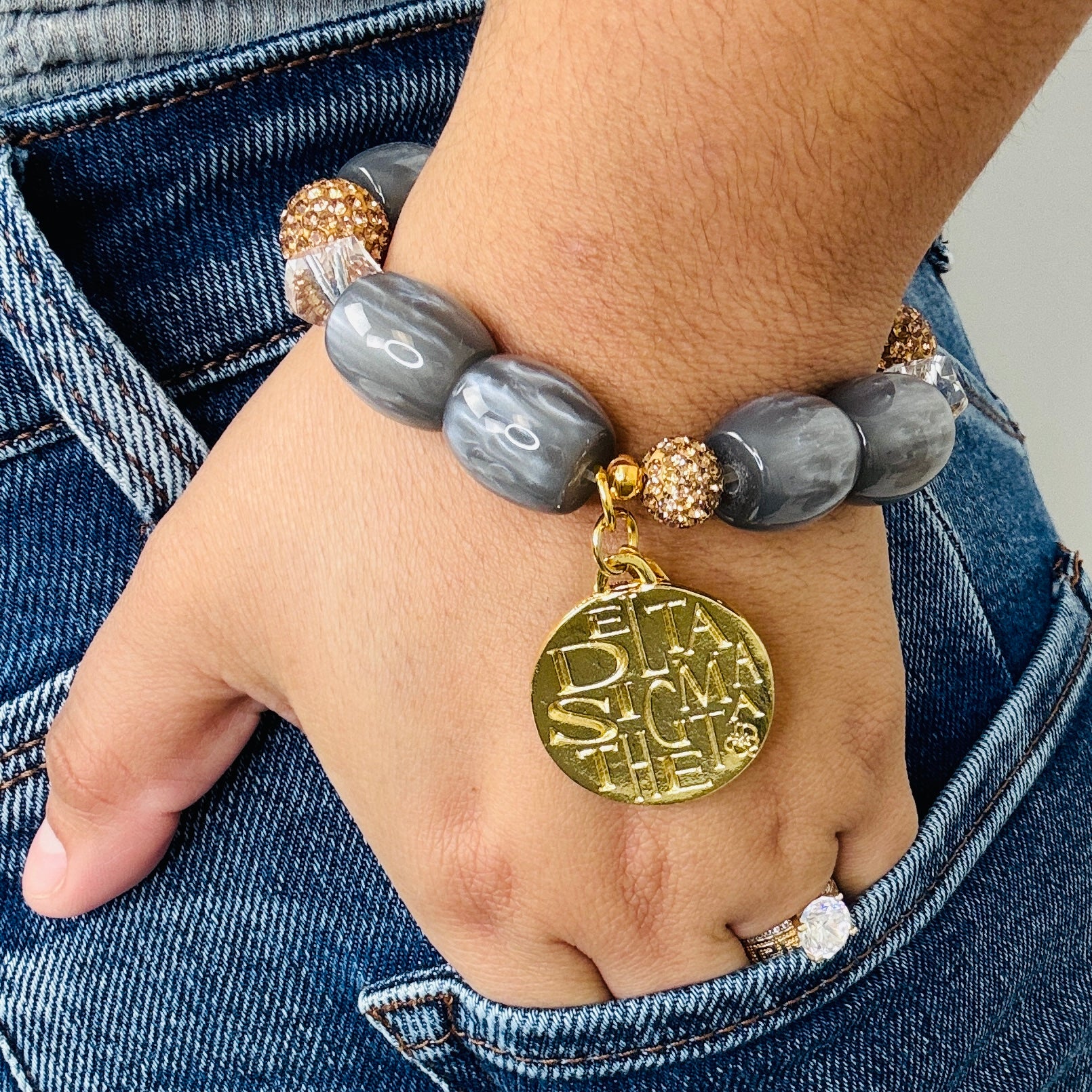 Delta Diva Grey Bracelet