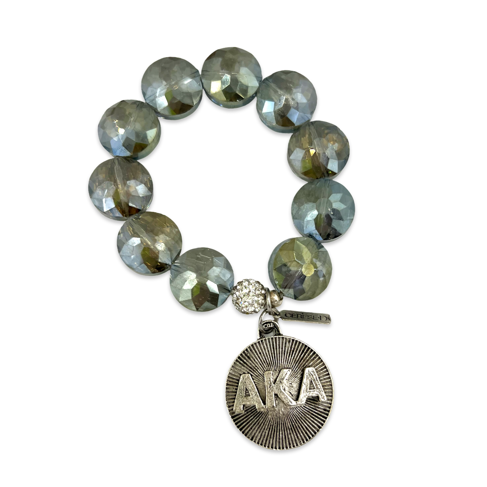 AKA Flor Iridescent Crystal Bracelet