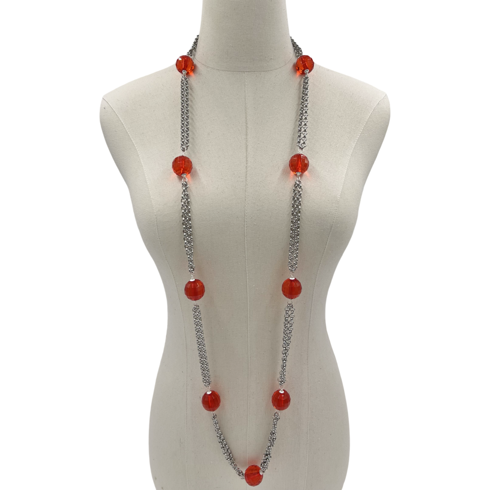 Red Stations Necklace