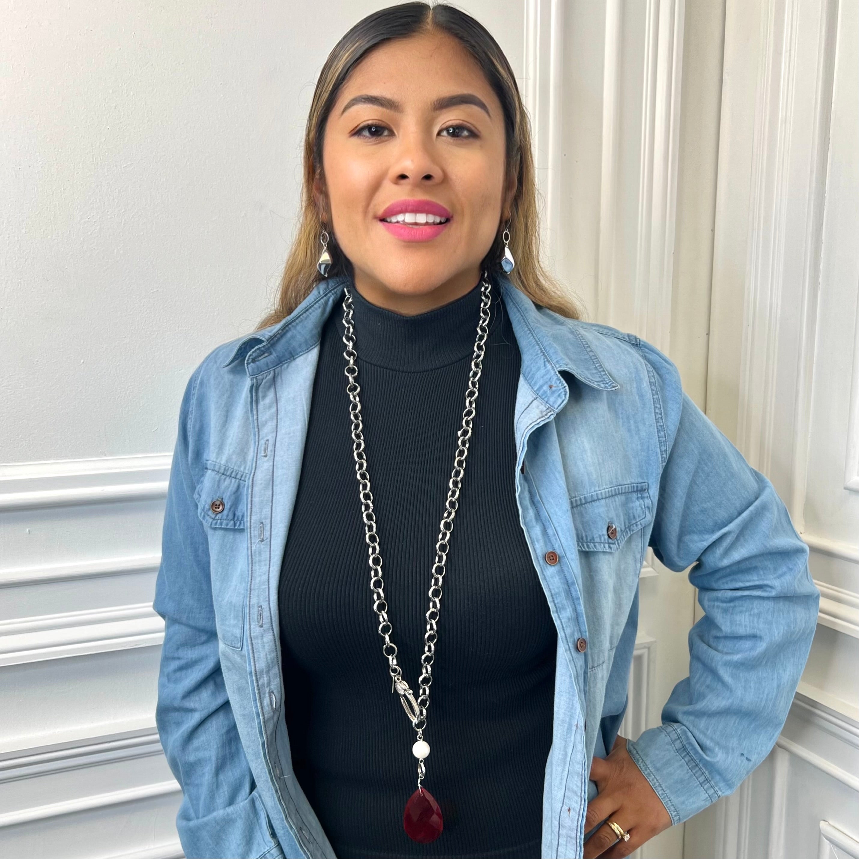 Fortitude Teardrop Chain Necklace