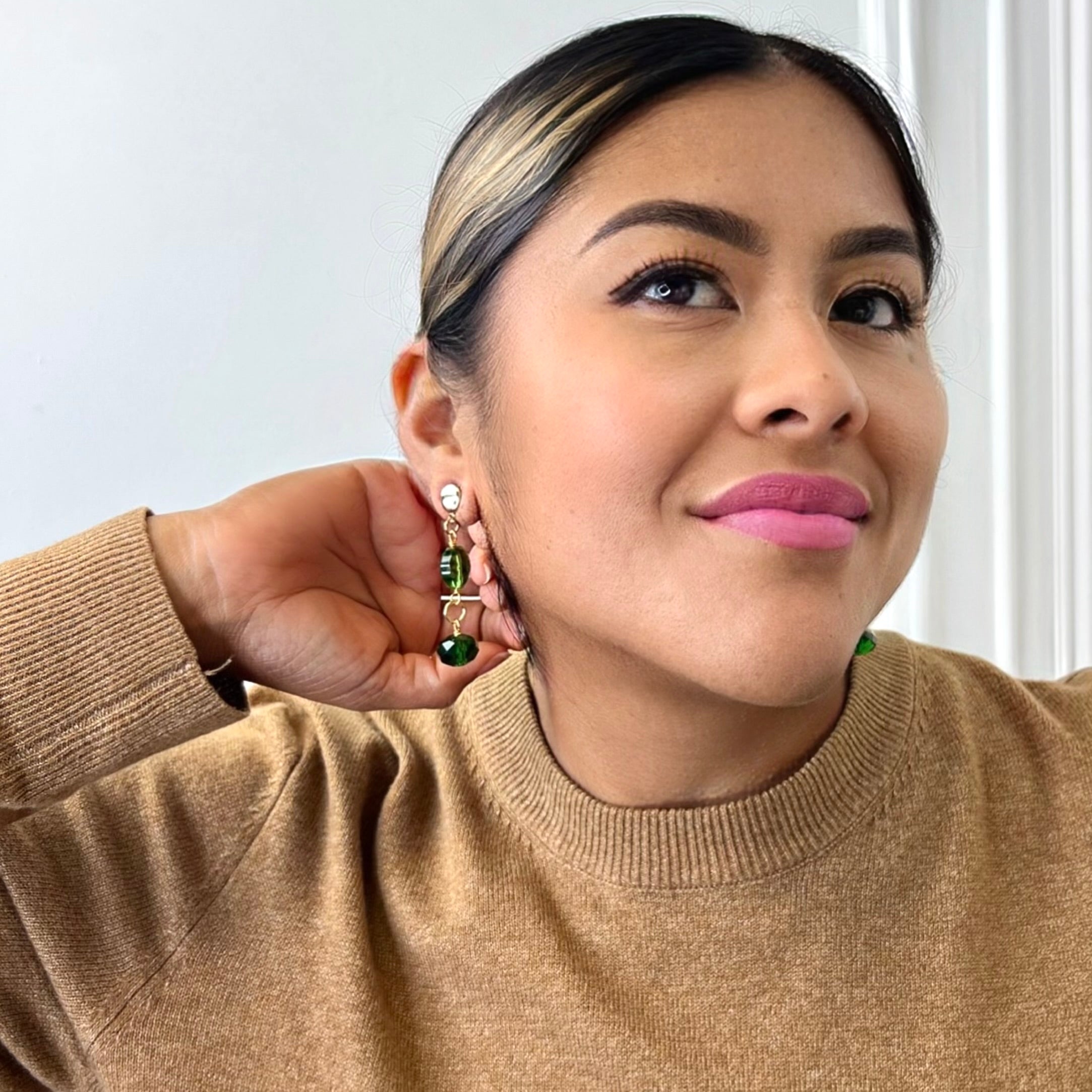 Green Ballet Earring