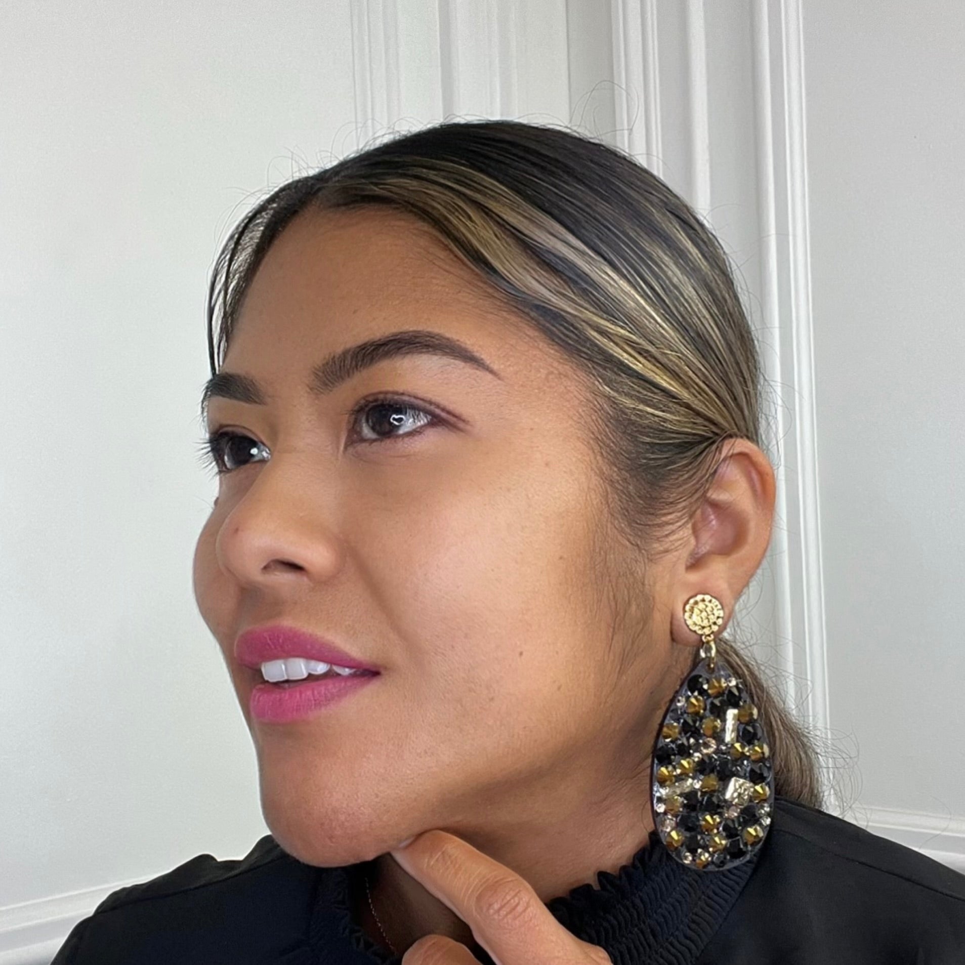 Flash Golden Rod Earring