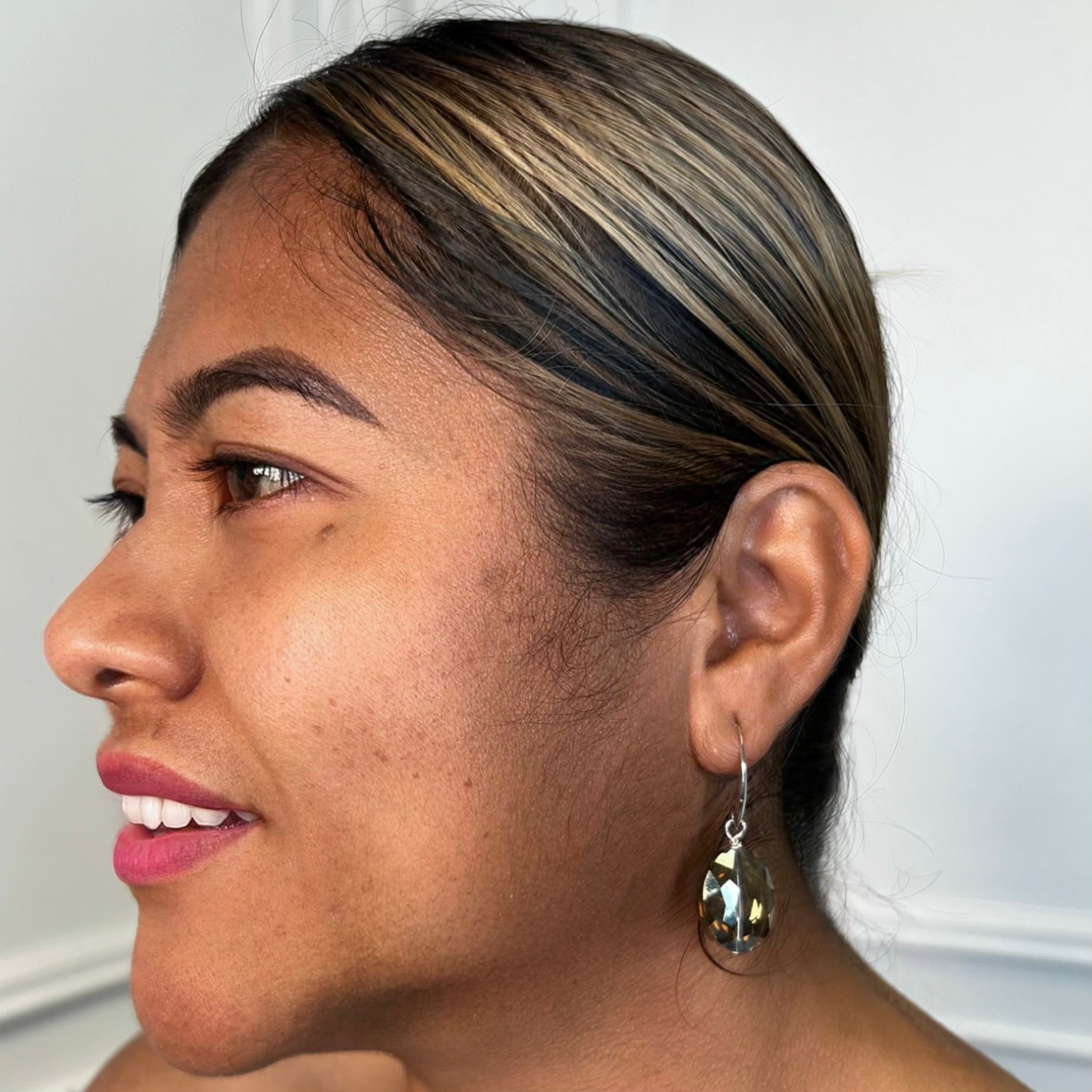 Chrome Loop Earring