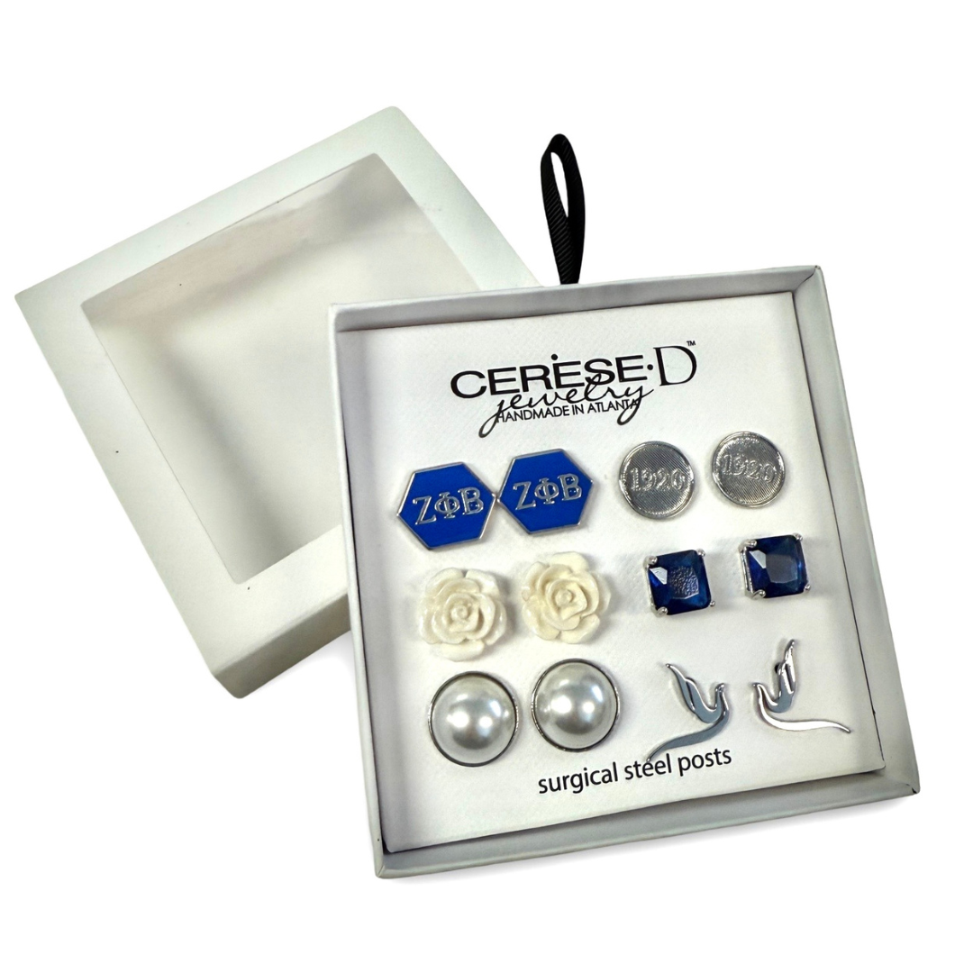Zeta Studded Earrings