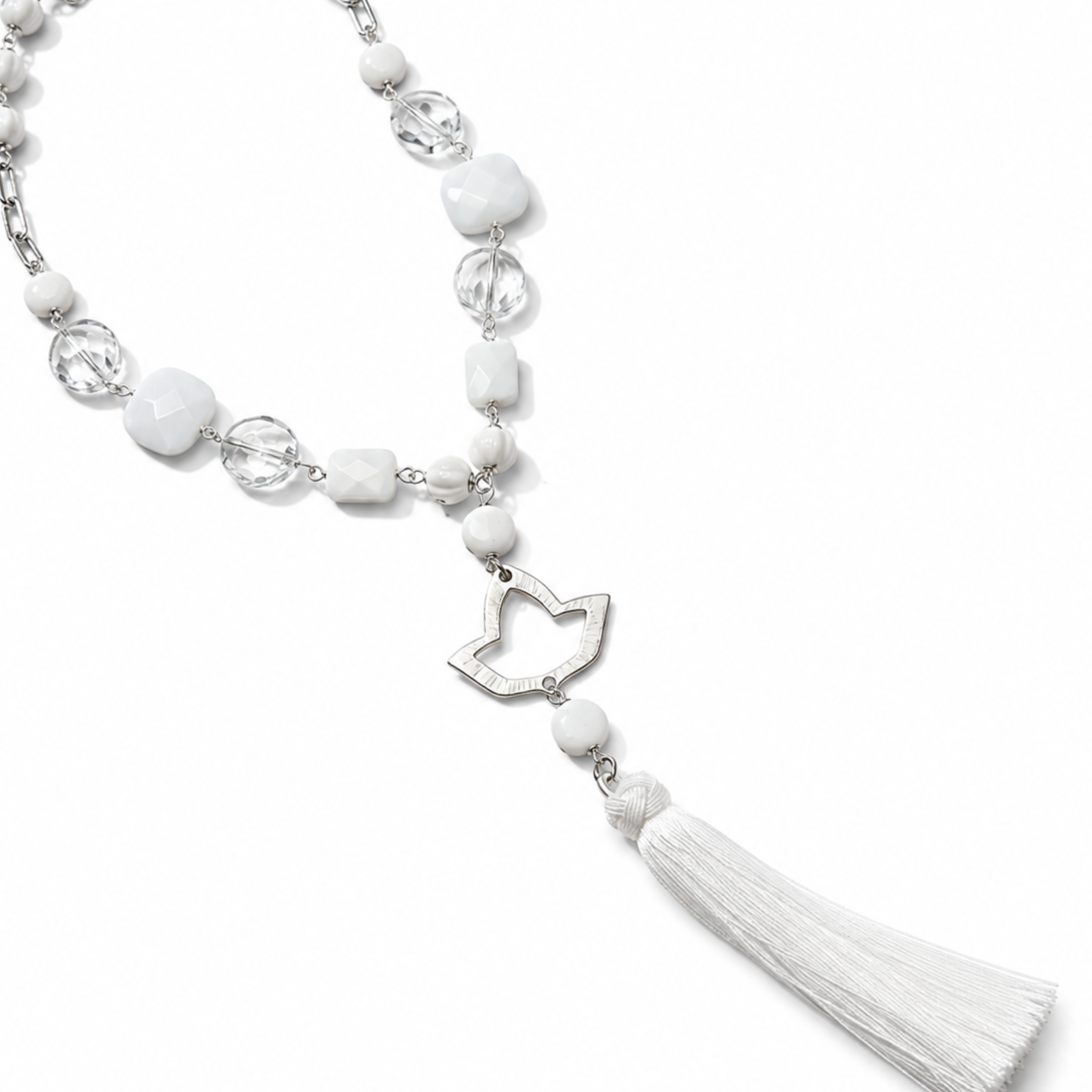AKA White Task Necklace