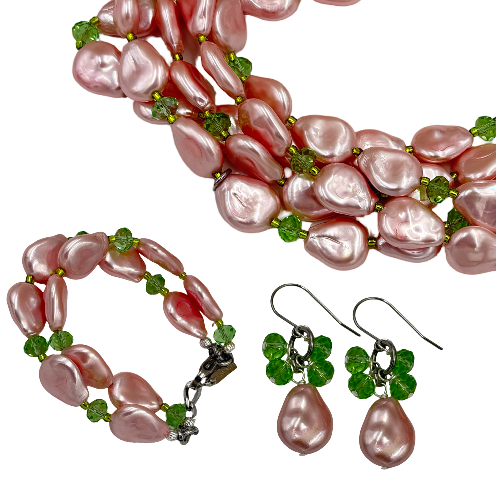 Pink Title Art Necklace