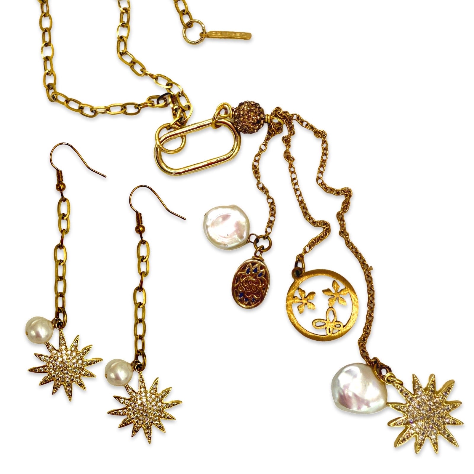 Dazzling Goldie Necklace Set