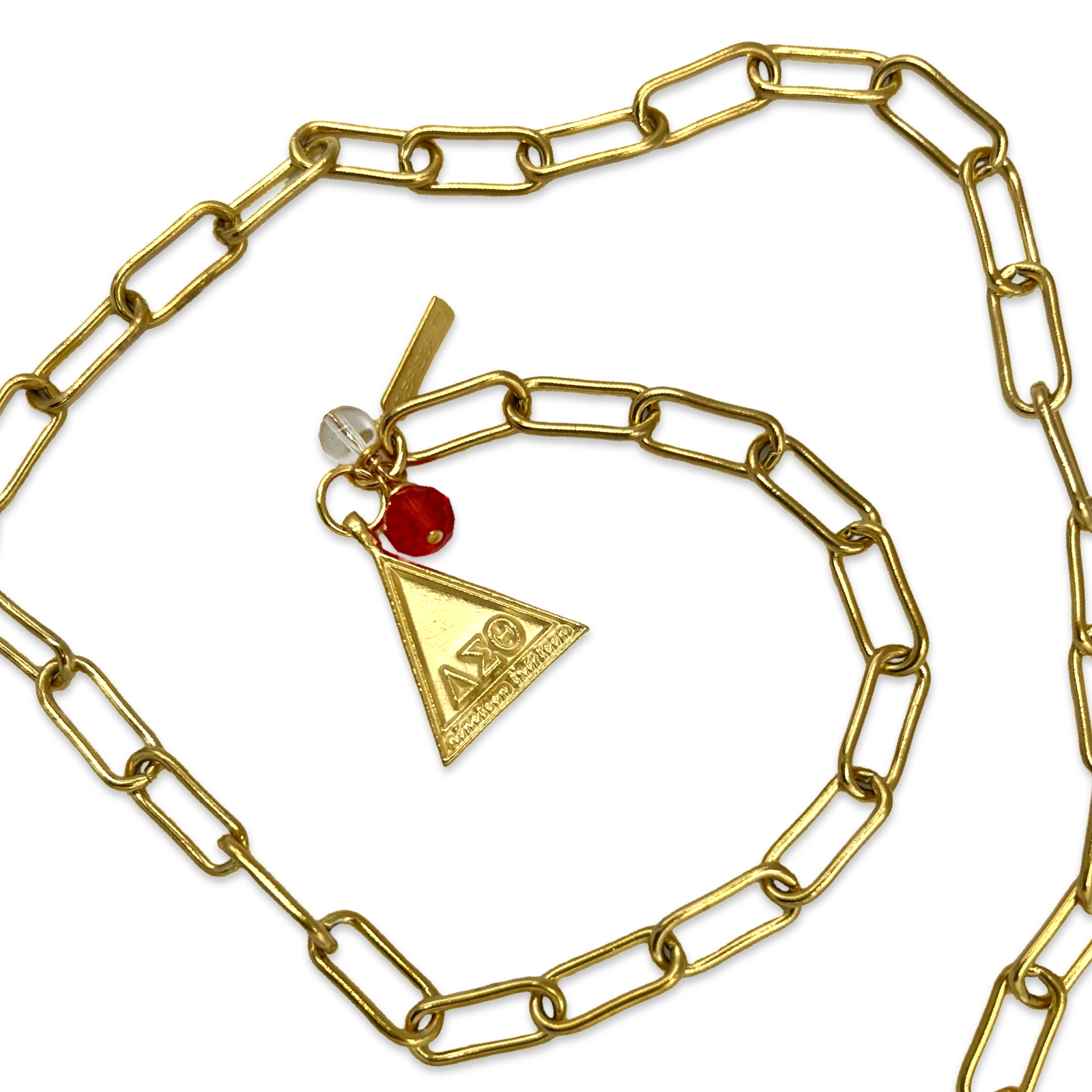 Delta Paper Lariat Necklace