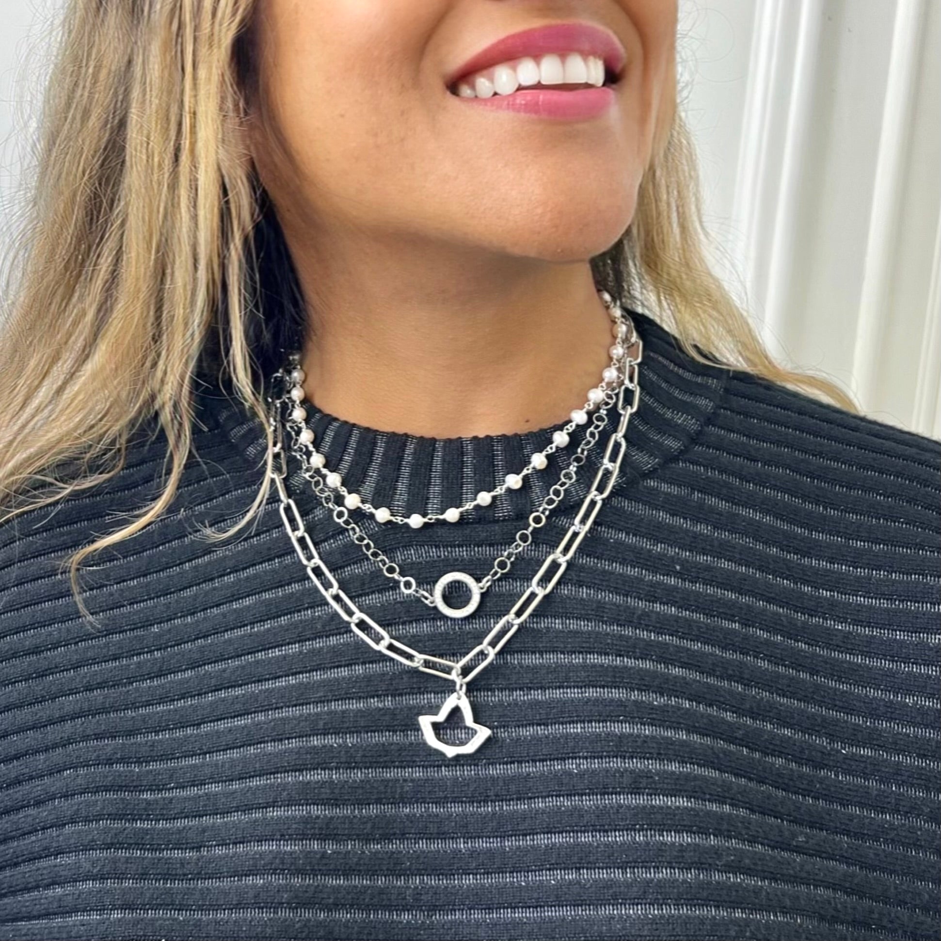 AKA Pearl Champagne Necklace