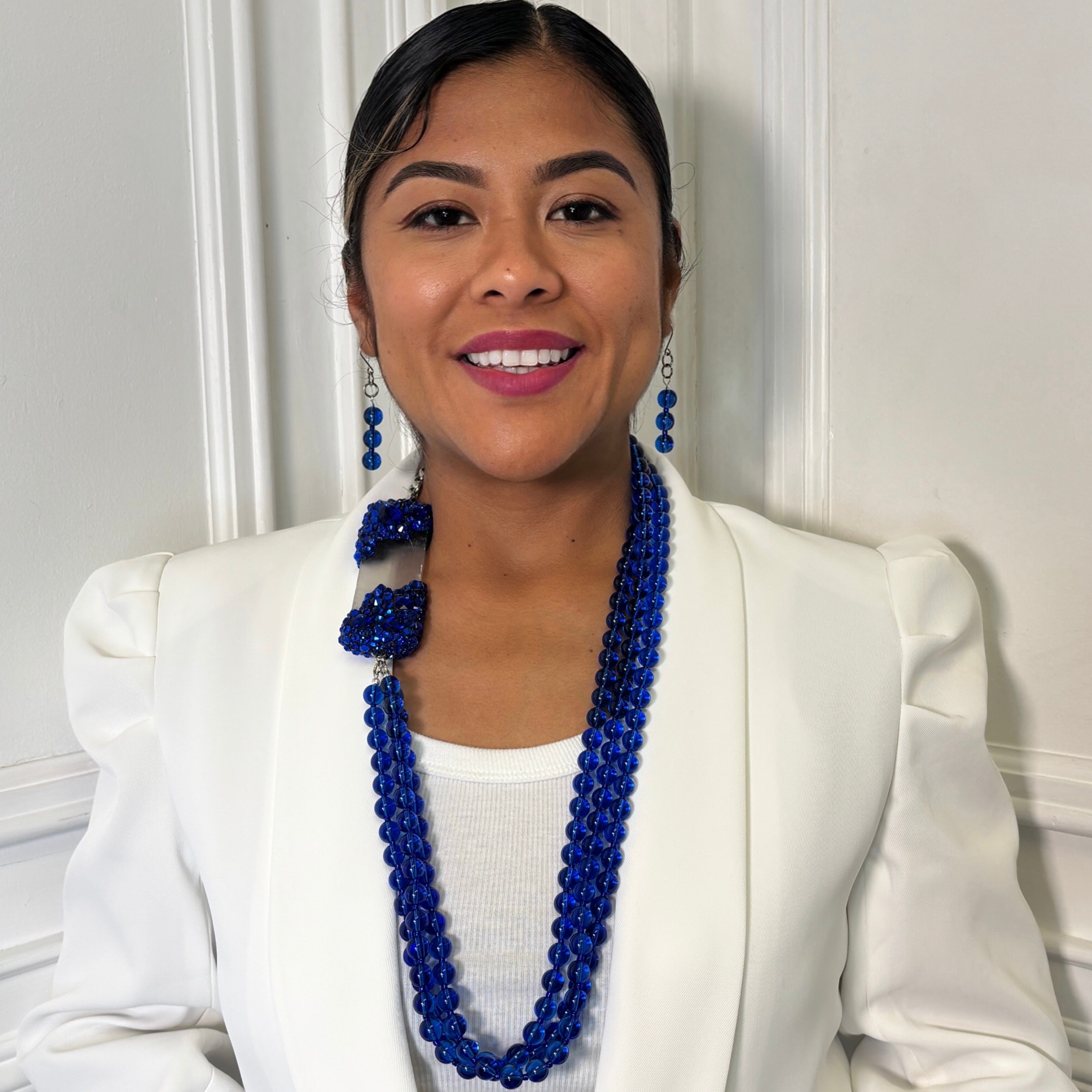 Blue Moira Necklace