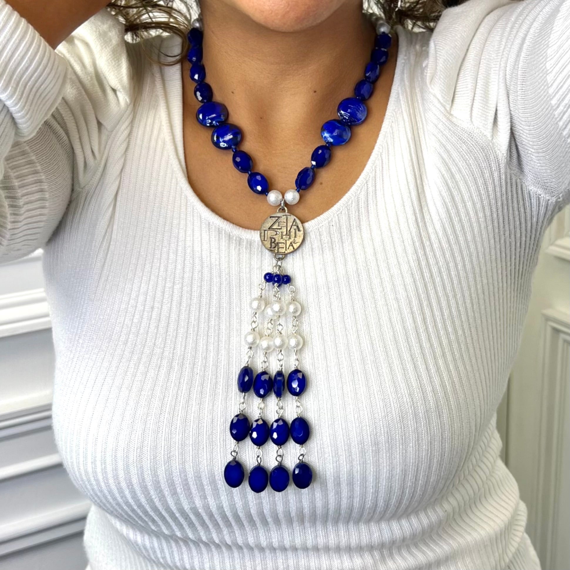Zeta Blue Boom Necklace