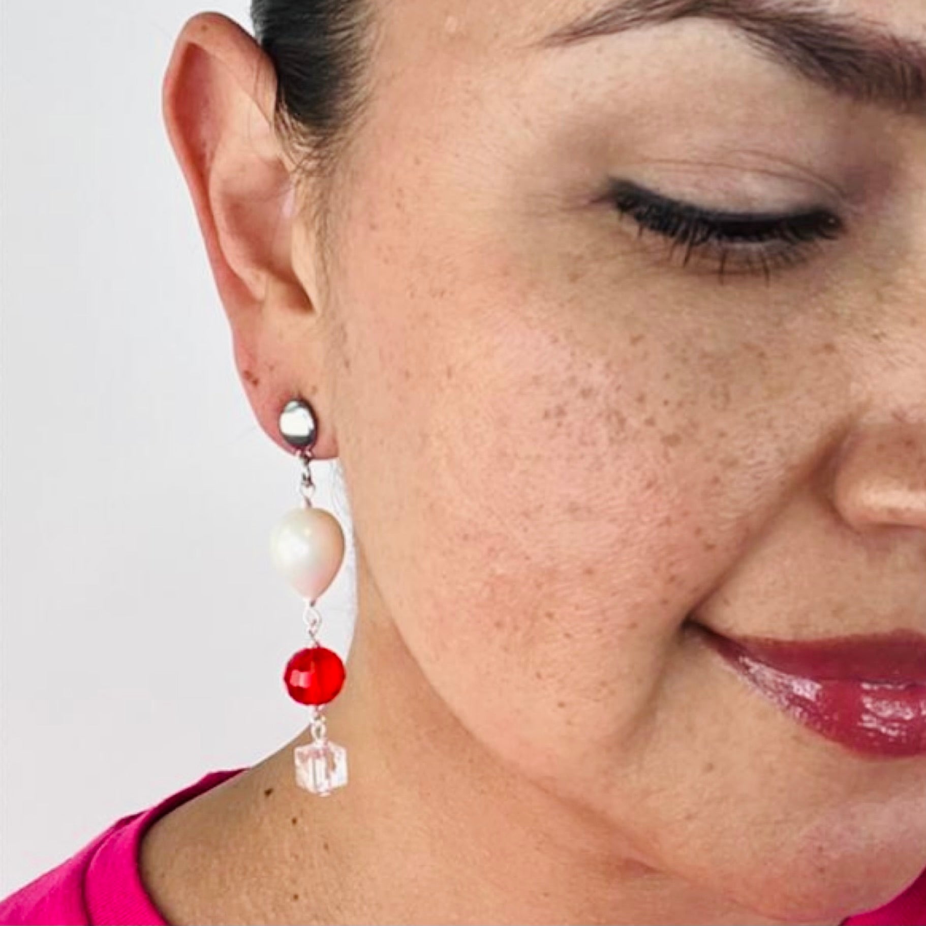 Blossom Red Earring