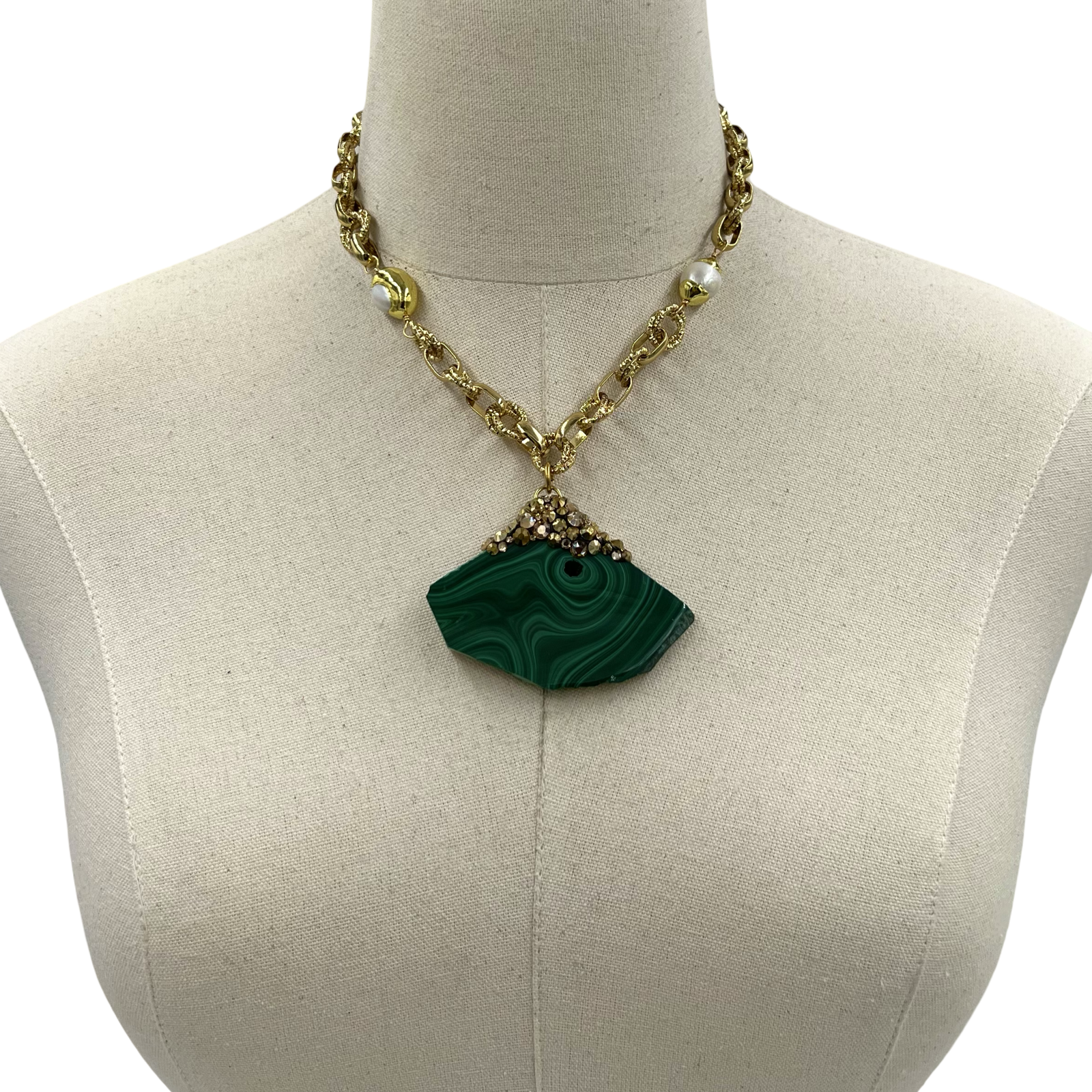 Velour Crest Necklace