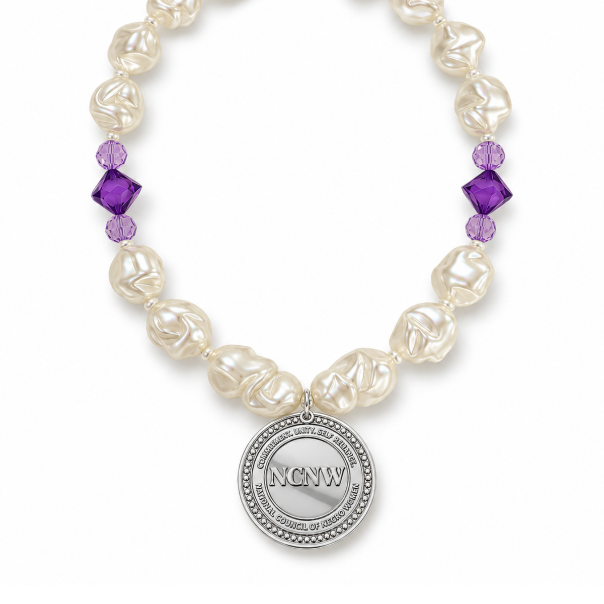 NCNW Purple Pillow Necklace