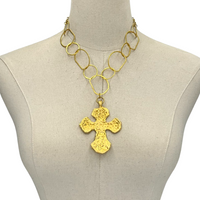Cross Funky Goals Necklace Necklaces Cerese D, Inc.   