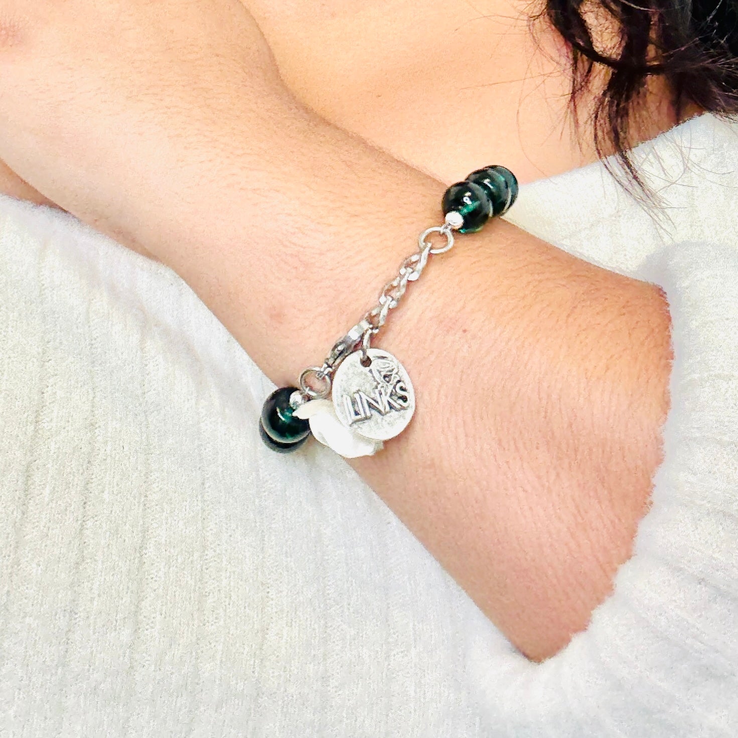 Links Foliage Evergreen Bracelet