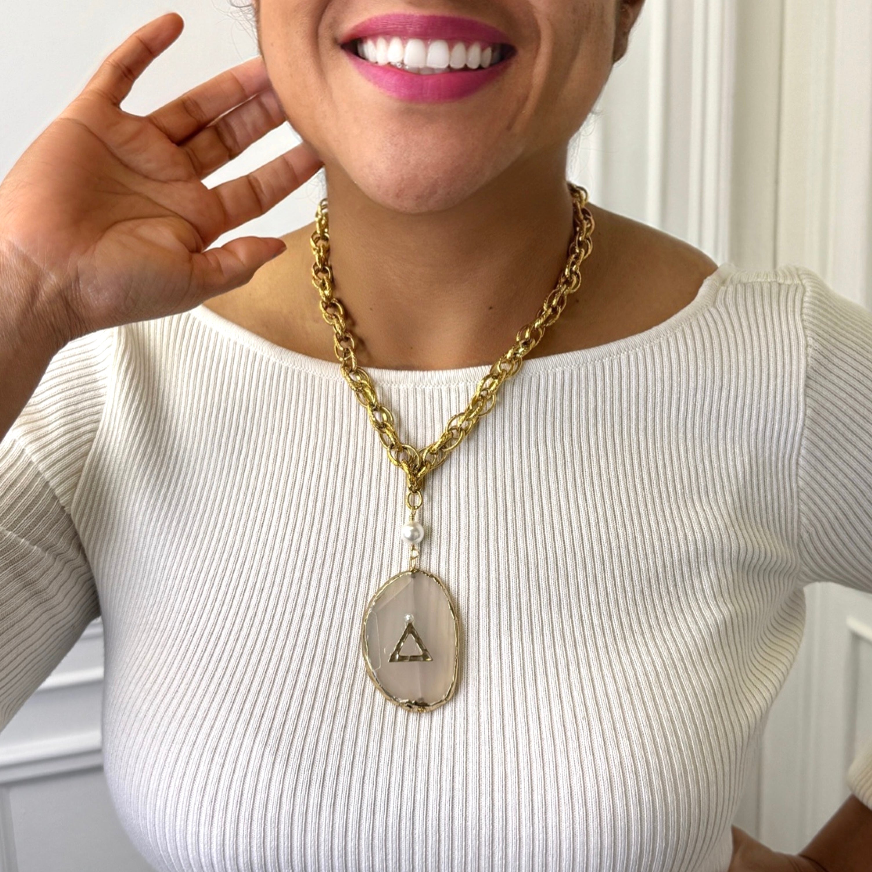 Delta Spin Necklace
