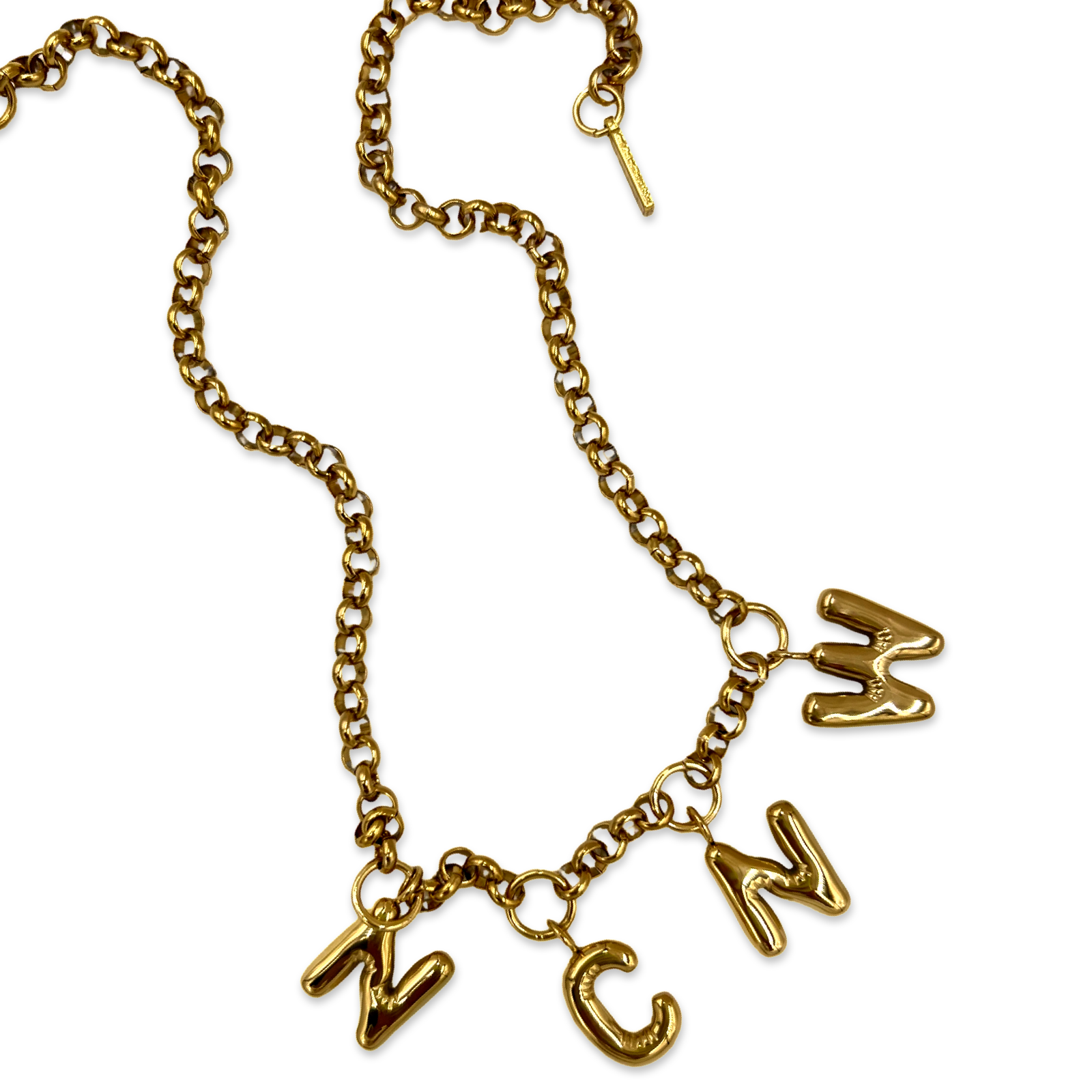 NCNW Bubble Letter Necklace