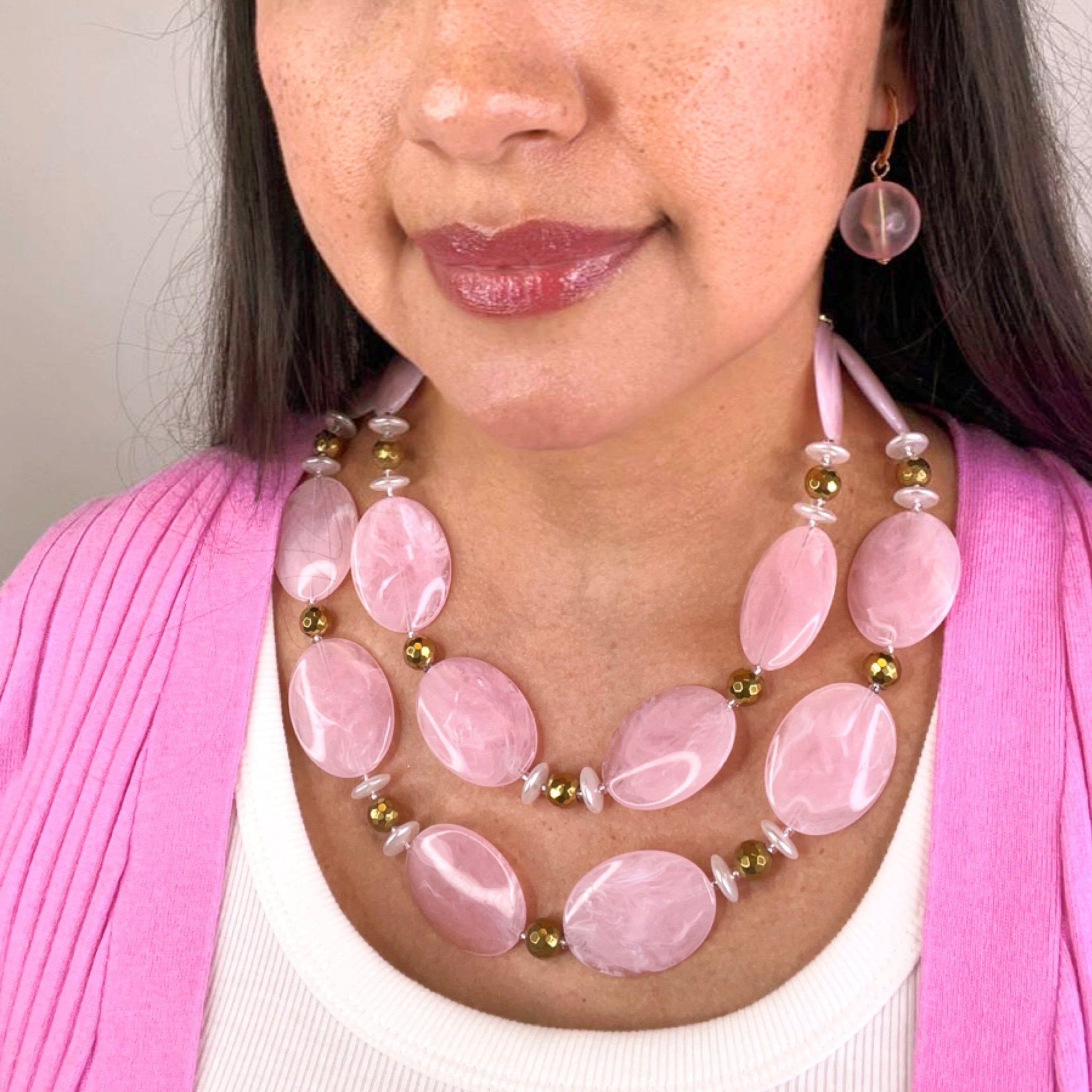 Soft Pink Flex Necklace