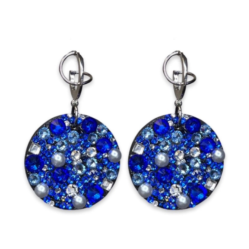 Flash Blue Earring Earrings Cerese D, Inc.   