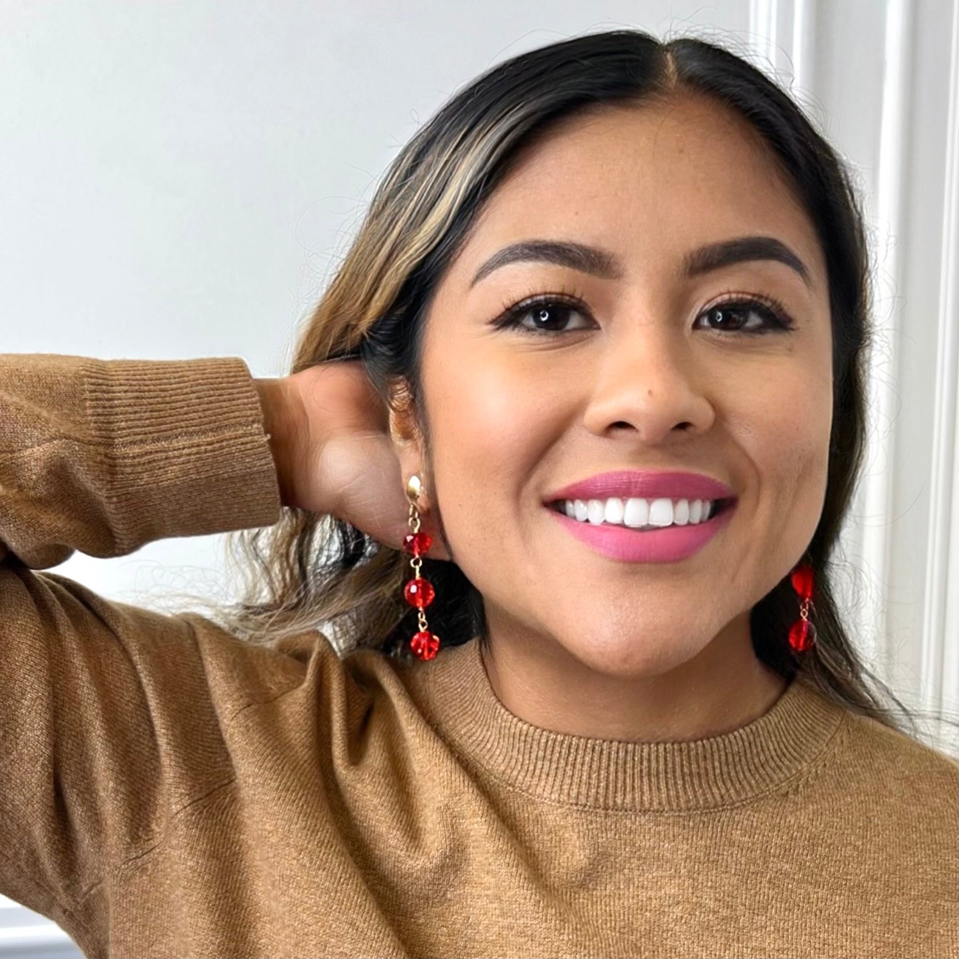 Red Dancer Earring