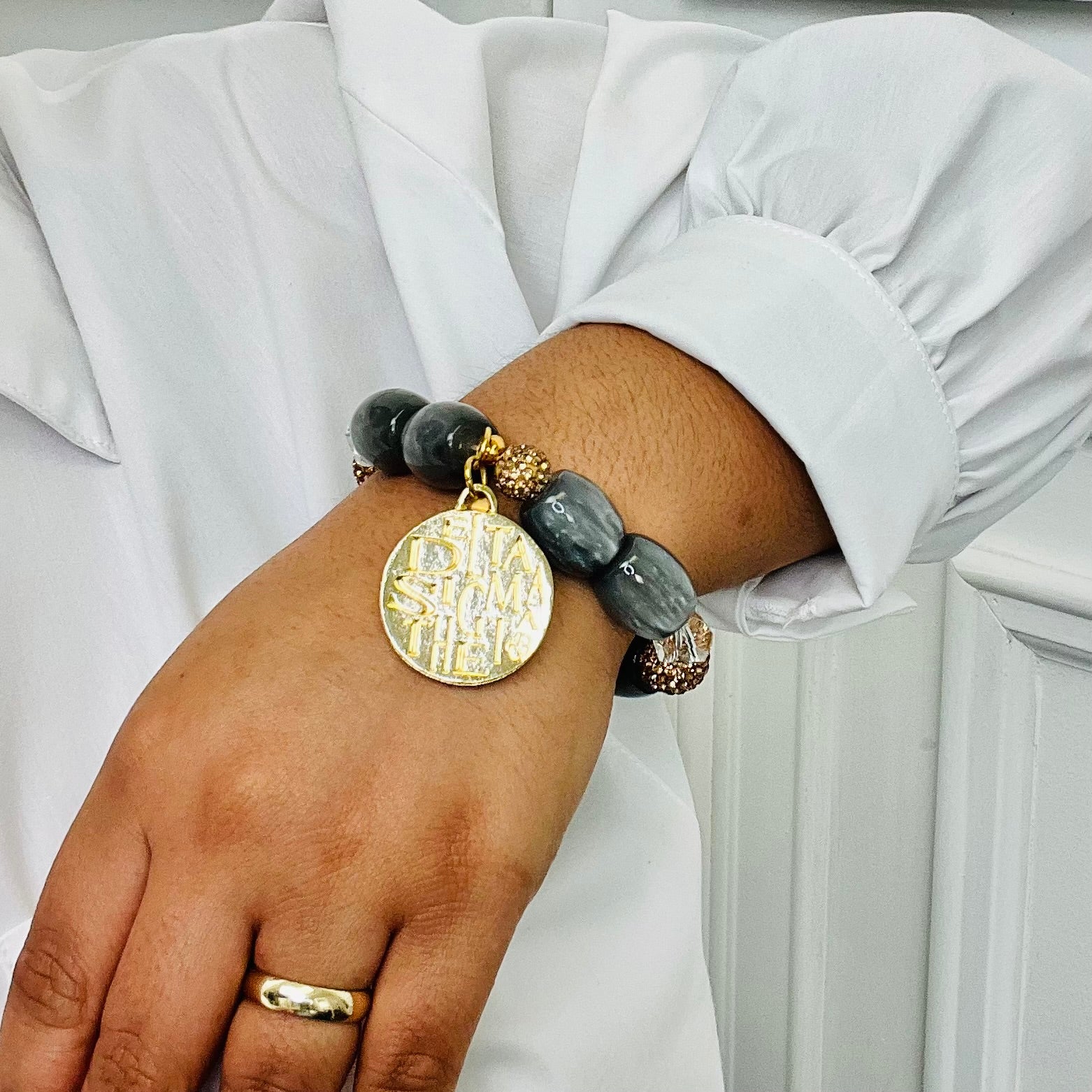 Delta Diva Grey Bracelet