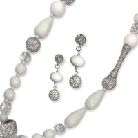 Prequal White Addition Necklace Necklaces Cerese D, Inc.   