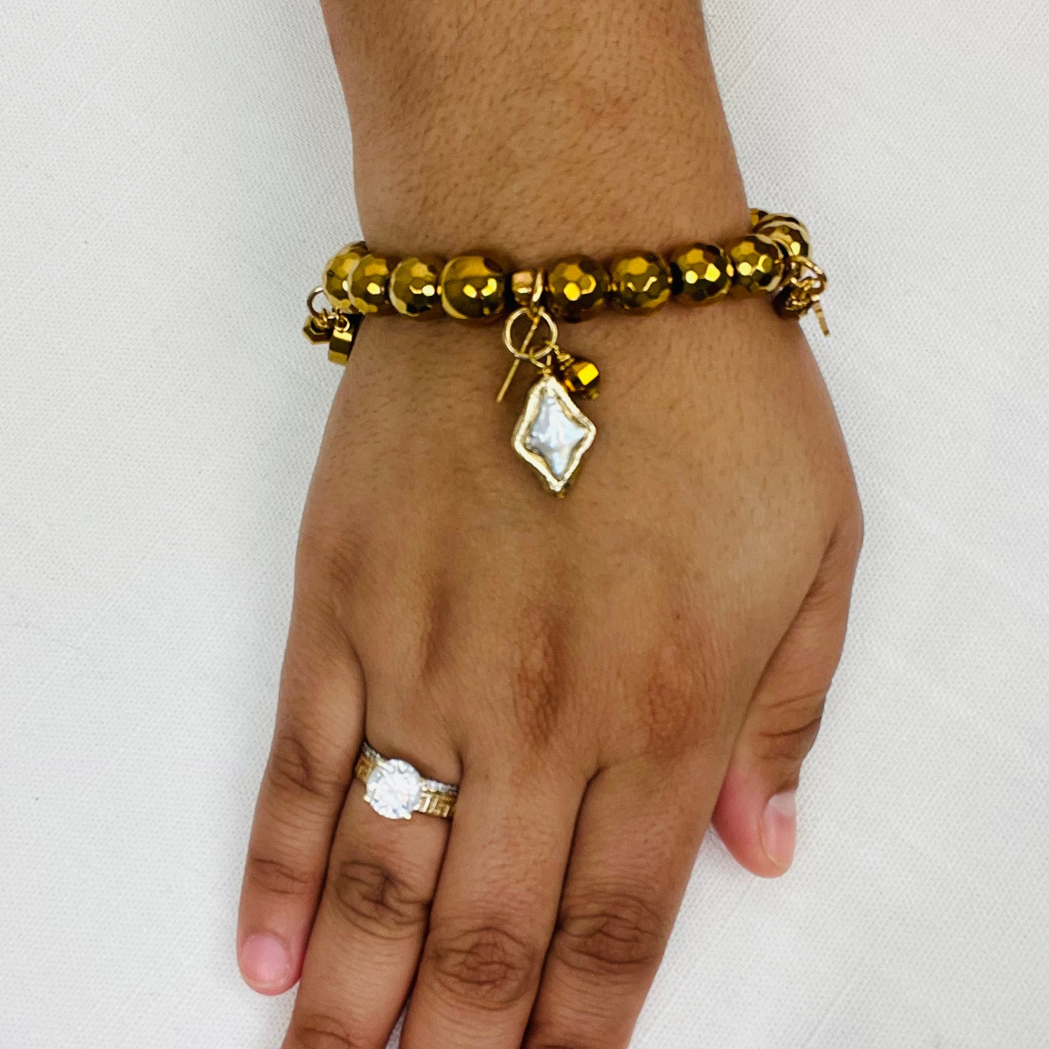 Fresh Gold Rod Bracelet