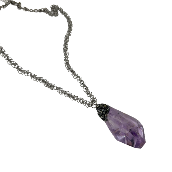 Amethyst Shower Lover Necklace OOAK Cerese D, Inc.   