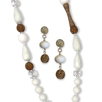 Prequal White Addition Necklace Necklaces Cerese D, Inc.   
