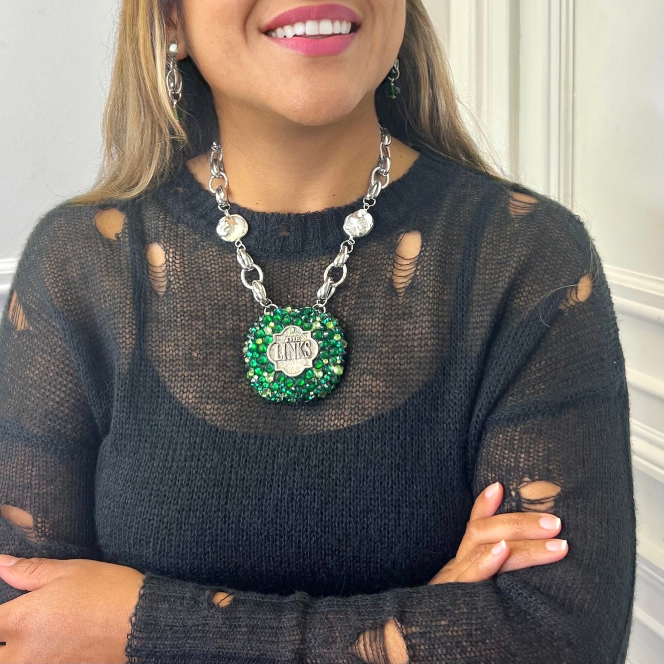 Links Book Bling Necklace