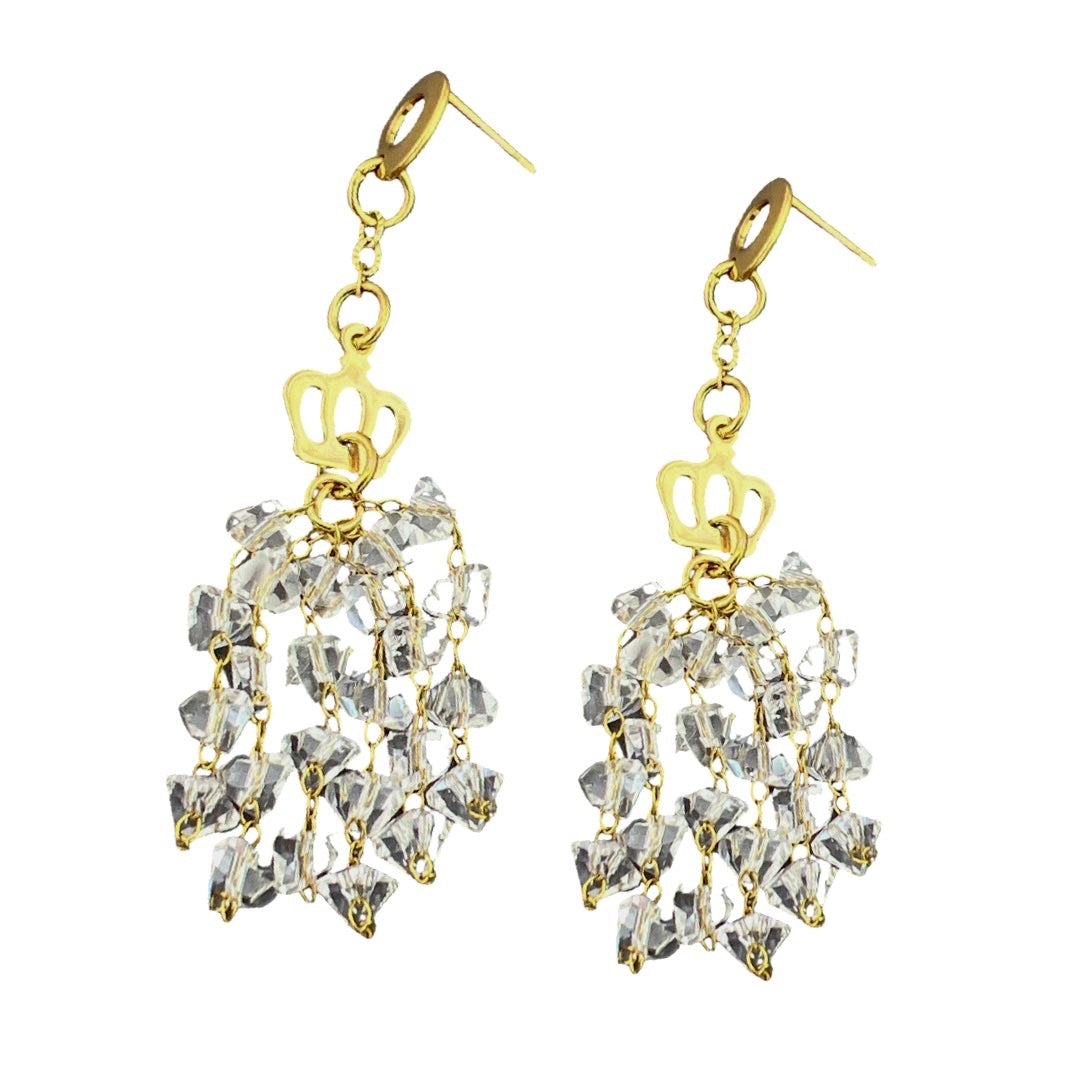 Galactic Crystal Queen Earrings Earrings Cerese D, Inc.   