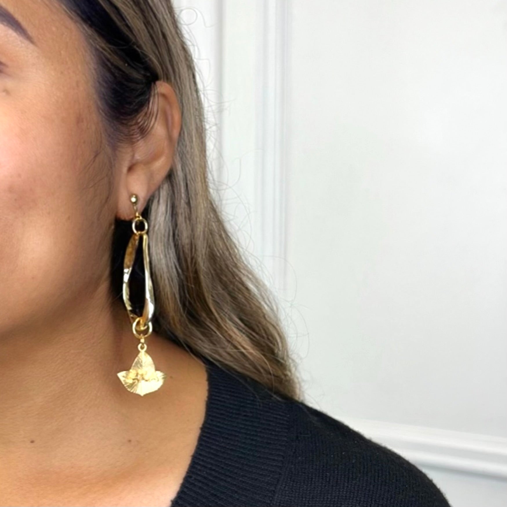 Clip-On For Orgs. Hoop Earrings