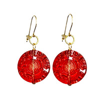 Labor Red Brite Earrings Earrings Cerese D, Inc.   