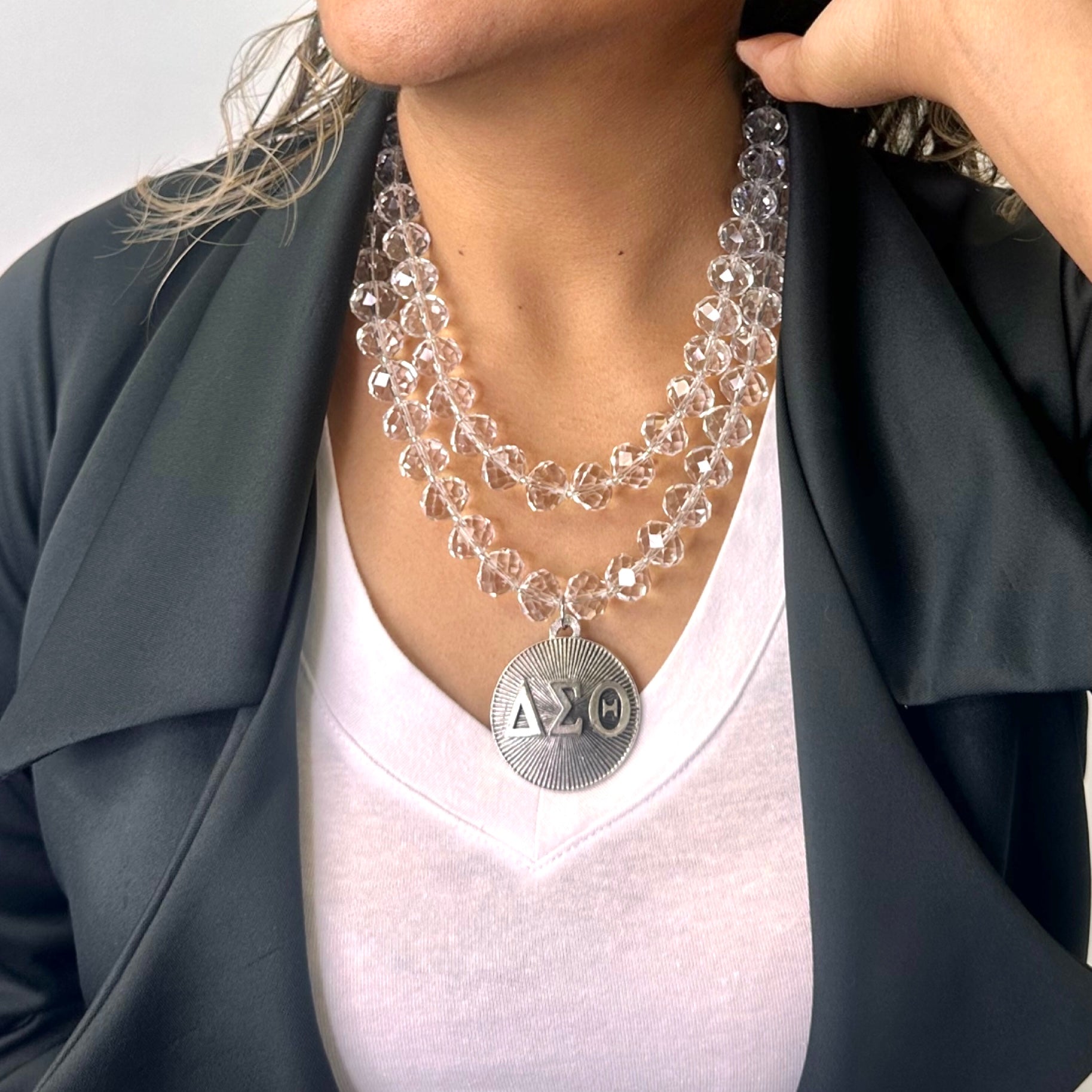 Delta Casper Clear Necklace