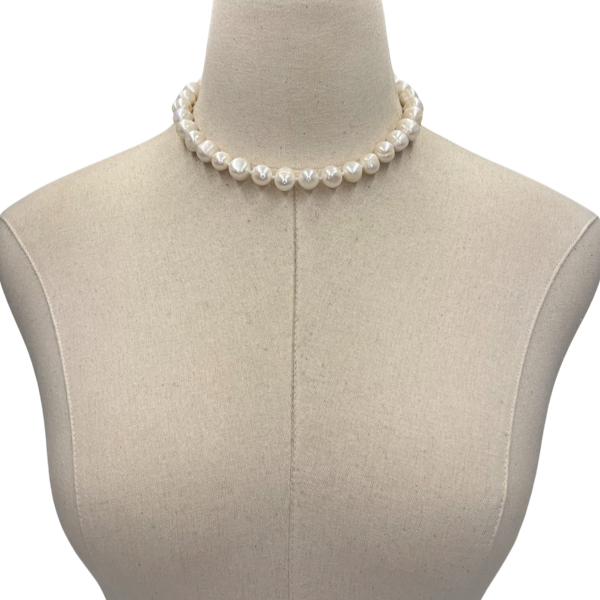 Pearl Single Plump Necklace Necklaces Cerese D, Inc.   